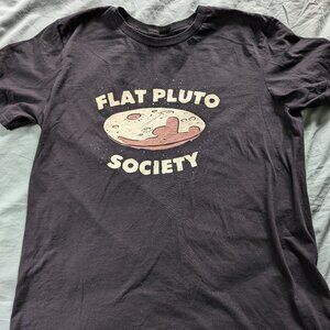 Flat Pluto Society - L Mens Tee Snorgtees